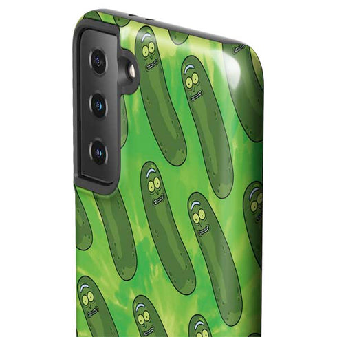Adult Swim Rick and Morty Pickle Rick Pattern Galaxy S21 Plus 5G Pro Case