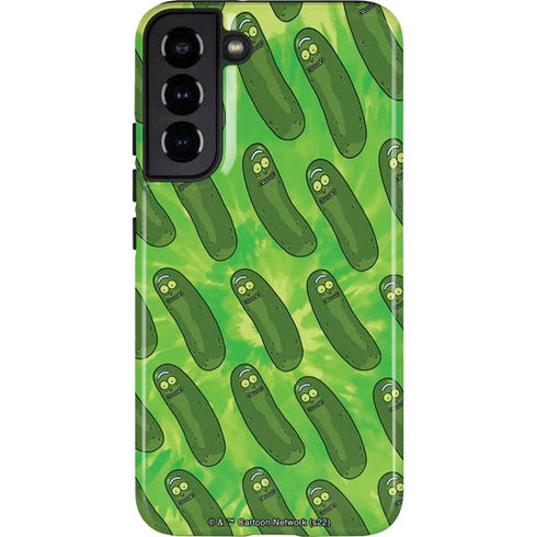 Adult Swim Rick and Morty Pickle Rick Pattern Galaxy S22 Plus Pro Case