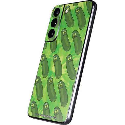 Adult Swim Rick and Morty Pickle Rick Pattern Galaxy S22 Skin