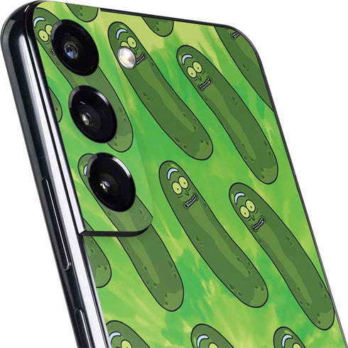 Adult Swim Rick and Morty Pickle Rick Pattern Galaxy S22 Skin