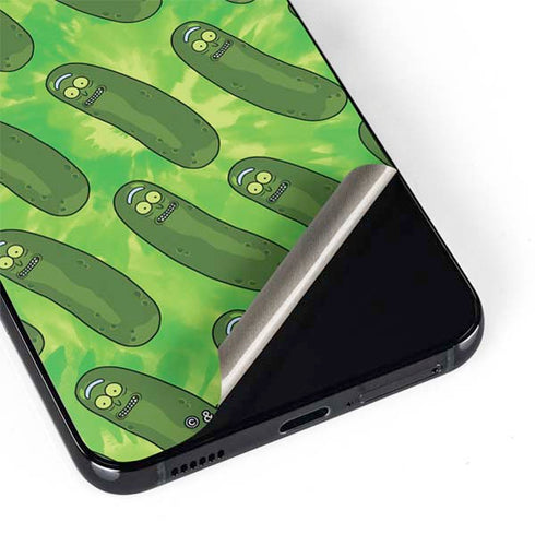 Adult Swim Rick and Morty Pickle Rick Pattern Galaxy S22 Skin