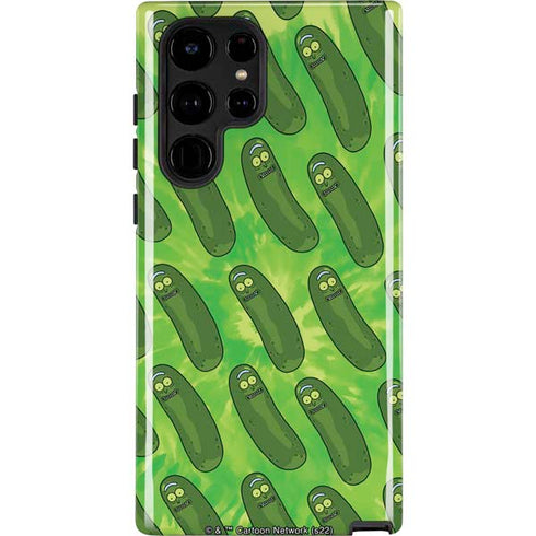 Adult Swim Rick and Morty Pickle Rick Pattern Galaxy S22 Ultra Pro Case