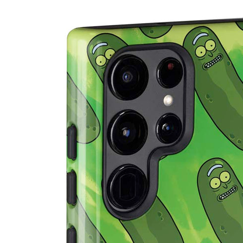 Adult Swim Rick and Morty Pickle Rick Pattern Galaxy S22 Ultra Pro Case