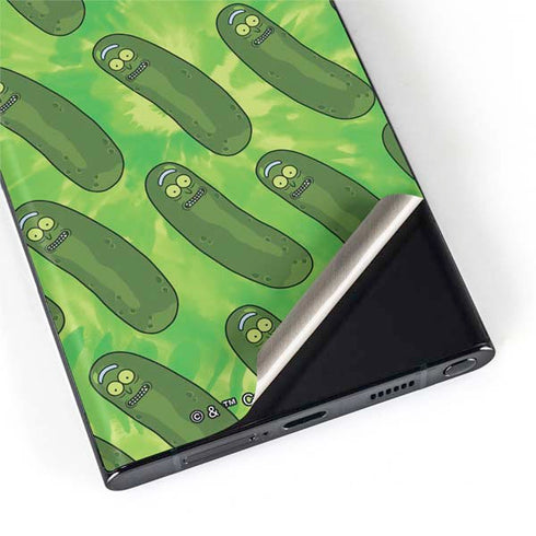 Adult Swim Rick and Morty Pickle Rick Pattern Galaxy S22 Ultra Skin
