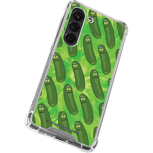 Adult Swim Rick and Morty Pickle Rick Pattern Galaxy S23 Clear Case