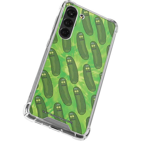 Adult Swim Rick and Morty Pickle Rick Pattern Galaxy S23 Plus Clear Case