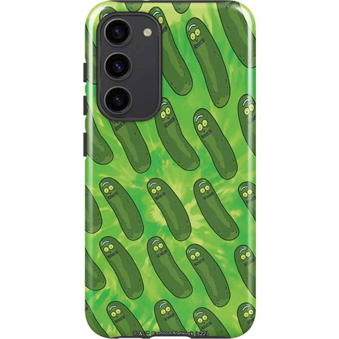 Adult Swim Rick and Morty Pickle Rick Pattern Galaxy S23 Plus Pro Case