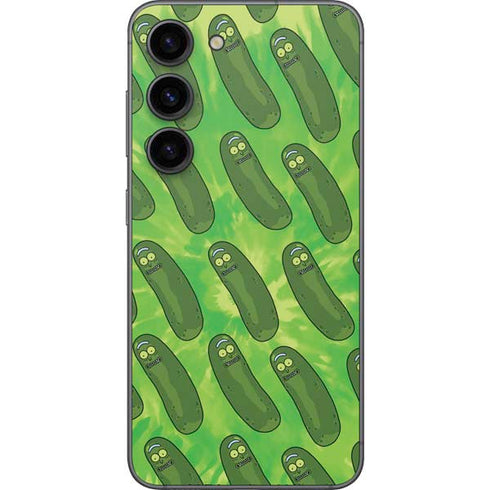 Adult Swim Rick and Morty Pickle Rick Pattern Galaxy S23 Skin