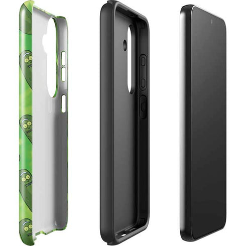 Adult Swim Rick and Morty Pickle Rick Pattern Galaxy S24 Impact Case