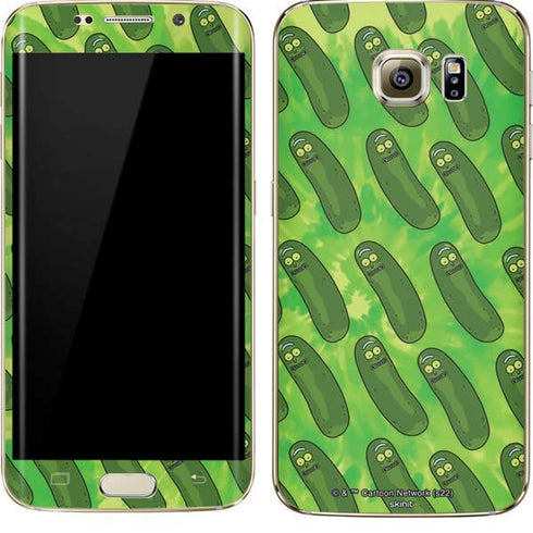 Adult Swim Rick and Morty Pickle Rick Pattern Galaxy S7 Edge Skin