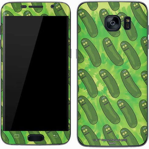 Adult Swim Rick and Morty Pickle Rick Pattern Galaxy S7 Skin
