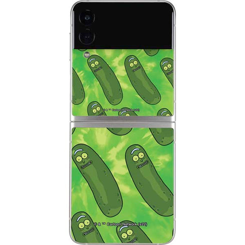 Adult Swim Rick and Morty Pickle Rick Pattern Galaxy Z Flip3 5G Skin