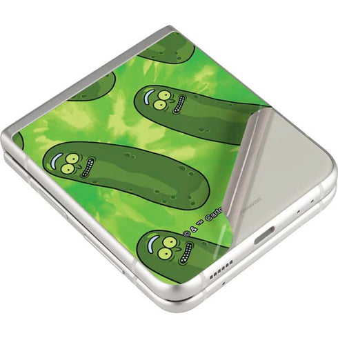 Adult Swim Rick and Morty Pickle Rick Pattern Galaxy Z Flip3 5G Skin