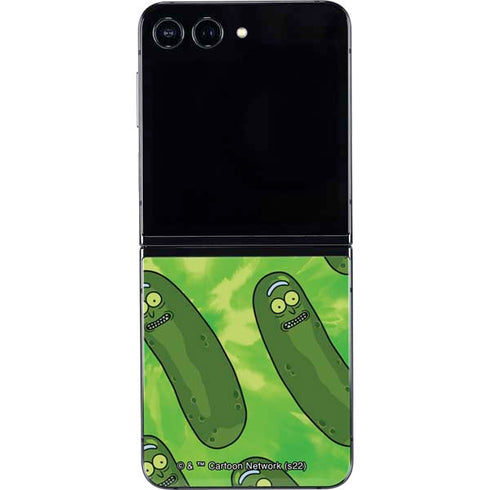 Adult Swim Rick and Morty Pickle Rick Pattern Galaxy Z Flip5 5G Skin