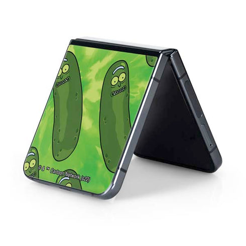Adult Swim Rick and Morty Pickle Rick Pattern Galaxy Z Flip5 5G Skin