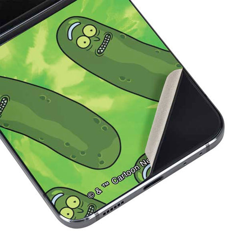 Adult Swim Rick and Morty Pickle Rick Pattern Galaxy Z Flip5 5G Skin