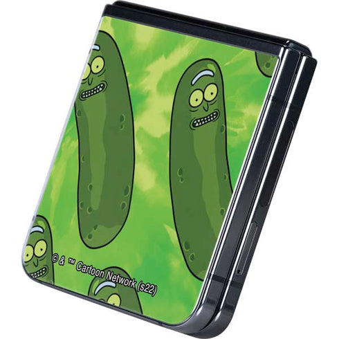 Adult Swim Rick and Morty Pickle Rick Pattern Galaxy Z Flip5 5G Skin