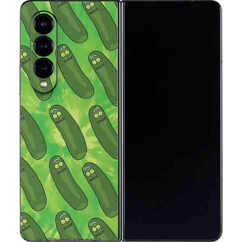 Adult Swim Rick and Morty Pickle Rick Pattern Galaxy Z Fold4 5G Skin