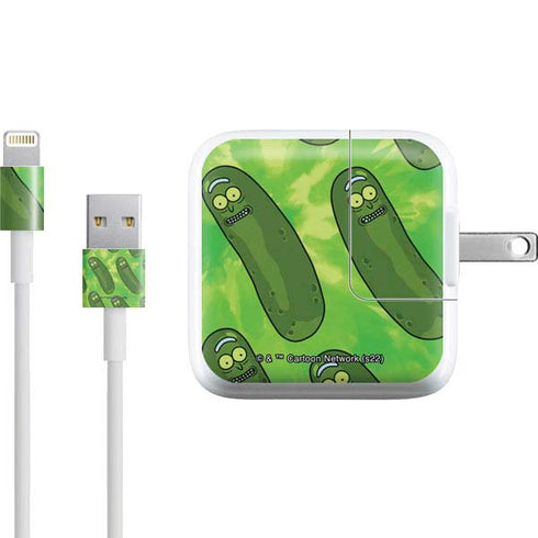 Adult Swim Rick and Morty Pickle Rick Pattern iPad Charger (10W USB) Skin