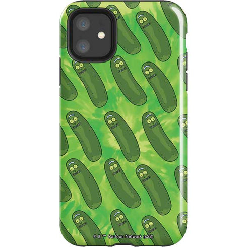 Adult Swim Rick and Morty Pickle Rick Pattern iPhone 11 Impact Case