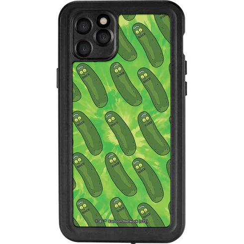 Adult Swim Rick and Morty Pickle Rick Pattern iPhone 11 Pro Max Waterproof Case