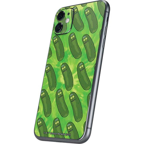 Adult Swim Rick and Morty Pickle Rick Pattern iPhone 11 Skin