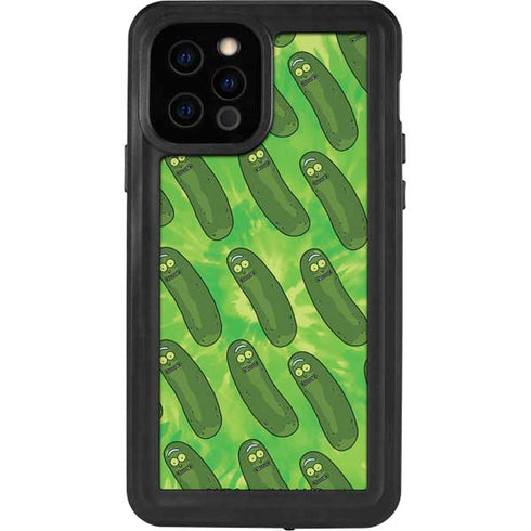 Adult Swim Rick and Morty Pickle Rick Pattern iPhone 12 Pro Waterproof Case