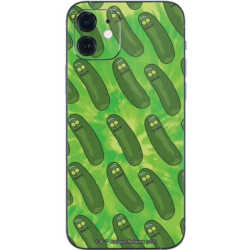 Adult Swim Rick and Morty Pickle Rick Pattern iPhone 12 Skin