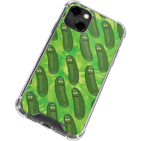 Adult Swim Rick and Morty Pickle Rick Pattern iPhone 14 Clear Case