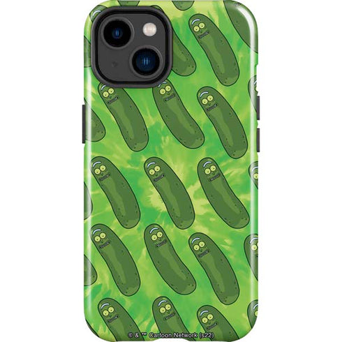 Adult Swim Rick and Morty Pickle Rick Pattern iPhone 15 Plus Impact Case