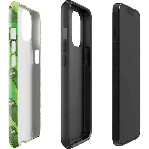 Adult Swim Rick and Morty Pickle Rick Pattern iPhone 15 Plus Impact Case
