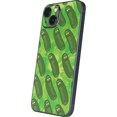 Adult Swim Rick and Morty Pickle Rick Pattern iPhone 15 Plus Skin