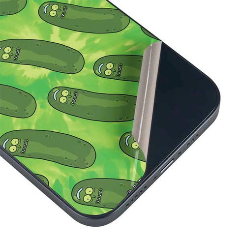 Adult Swim Rick and Morty Pickle Rick Pattern iPhone 14 Plus Skin