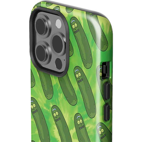 Adult Swim Rick and Morty Pickle Rick Pattern iPhone 14 Pro Impact Case