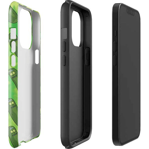 Adult Swim Rick and Morty Pickle Rick Pattern iPhone 14 Pro Impact Case
