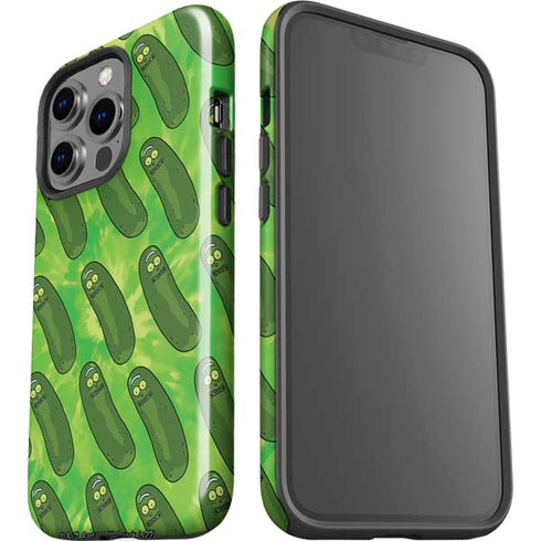 Adult Swim Rick and Morty Pickle Rick Pattern iPhone 14 Pro Impact Case