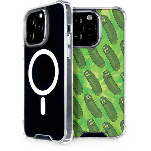 Adult Swim Rick and Morty Pickle Rick Pattern iPhone 15 Pro MagSafe Case