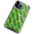 Adult Swim Rick and Morty Pickle Rick Pattern iPhone 14 Pro Max Clear Case