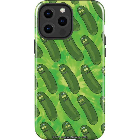 Adult Swim Rick and Morty Pickle Rick Pattern iPhone 15 Pro Max Impact Case