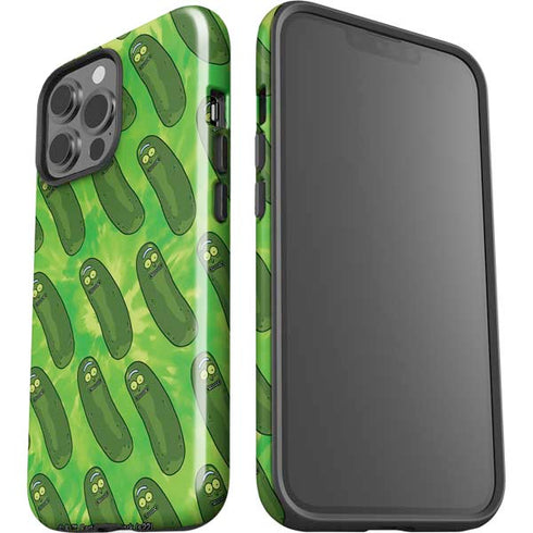 Adult Swim Rick and Morty Pickle Rick Pattern iPhone 15 Pro Max Impact Case