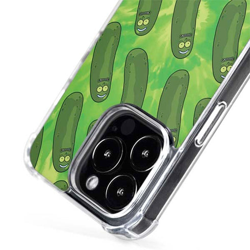 Adult Swim Rick and Morty Pickle Rick Pattern iPhone 14 Pro Max MagSafe Case