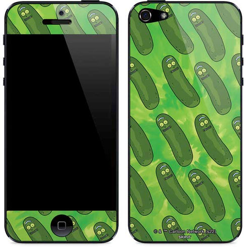 Adult Swim Rick and Morty Pickle Rick Pattern iPhone 5/5s/5SE Skin