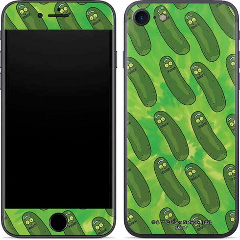 Adult Swim Rick and Morty Pickle Rick Pattern iPhone 8 Skin