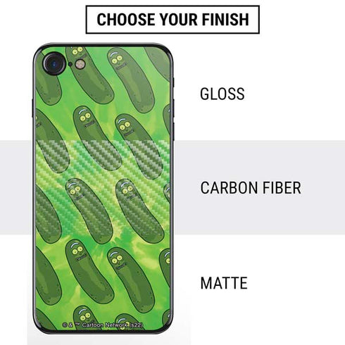 Adult Swim Rick and Morty Pickle Rick Pattern iPhone SE (2nd & 3rd Gen) Skin