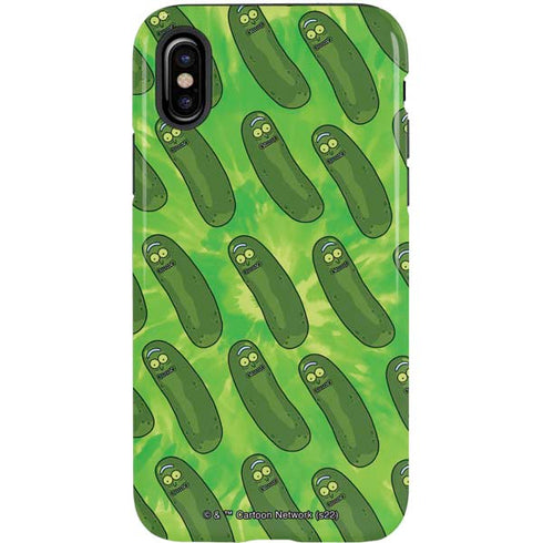 Adult Swim Rick and Morty Pickle Rick Pattern iPhone X Pro Case