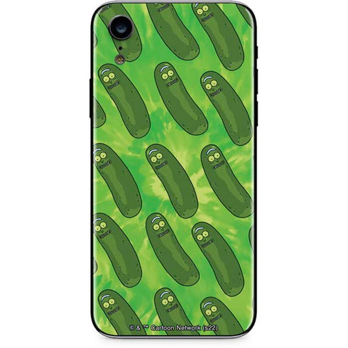 Adult Swim Rick and Morty Pickle Rick Pattern iPhone XR Skin