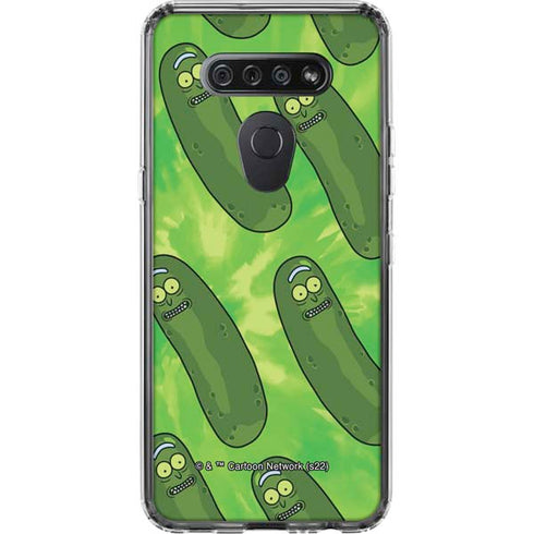 Adult Swim Rick and Morty Pickle Rick Pattern LG K51/Q51 Clear Case