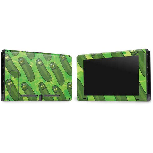 Adult Swim Rick and Morty Pickle Rick Pattern Nintendo Switch Bundle Skin