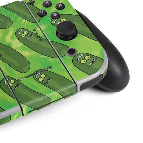 Adult Swim Rick and Morty Pickle Rick Pattern Nintendo Switch OLED (2021) Skin