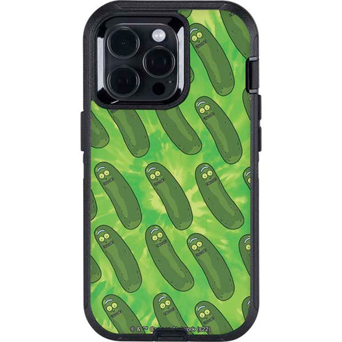 Adult Swim Rick and Morty Pickle Rick Pattern Otterbox Defender iPhone Skin